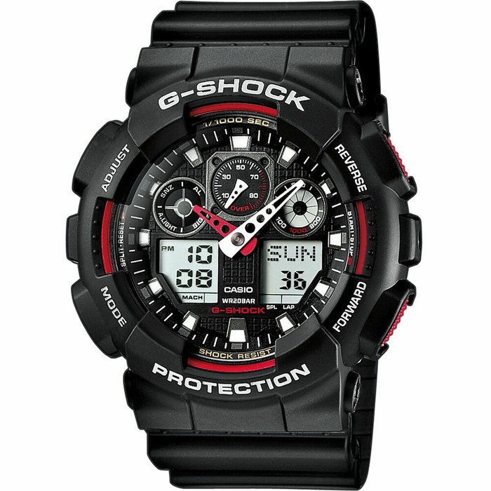 Casio G-Shock GA-100-1A4ER Negro y Rojo Casio G-Shock GA-100-1A4ER Negro y Rojo