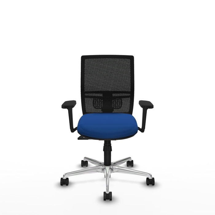 PIQUERAS Y CRESPO Silla de oficina Yunquera con mecanismo Sincro, Azul y Negro PIQUERAS Y CRESPO Silla de oficina Yunquera con mecanismo Sincro, Azul y Negro