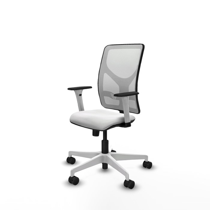 PIQUERAS Y CRESPO Silla de oficina Motilla con mecanismo Sincro en Blanco