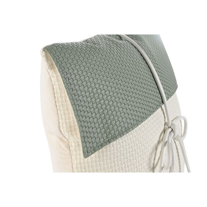 DKD Home Decor Cojín Jacquard PU Verde Menta 45x10x45 cm