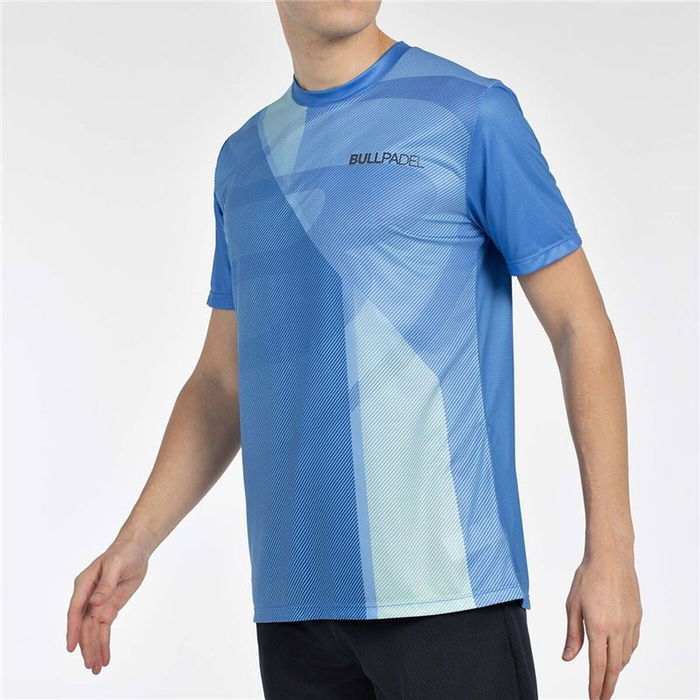 Camiseta de Manga Corta Hombre Bullpadel Brumo Azul Pádel 42
