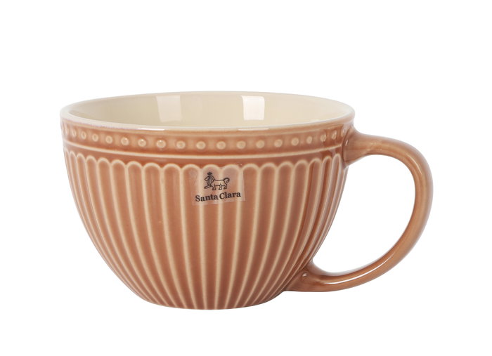 Inde Mondofiedo Taza Jumbo 450 ml, Color Marrón, 11.7 cm de Diámetro x 7.7 cm de Altura (6 Unidades)