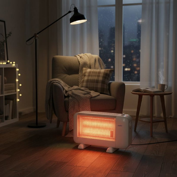 AVANT RADIADOR DE MICA MINI BLANCO 900W 2 POTENCIAS