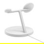 Belkin Base de Carga Inalámbrica 3en1 BoostCharge Pro WIZ032KQWH con MagSafe y Qi2, para iPhone, Apple Watch y AirPods, 15W, Blanco