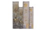 DKD Home Decor Set de 2 Cajas de Almacenaje Tipo Libro Buda Beige y Dorado