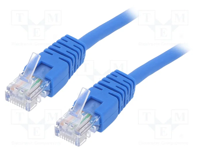 Gembird PP12-5M/B Cable de Red Cat5e Azul 5m