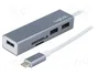 LOGILINK Hub USB con microSD, SD, USB A y USB C
