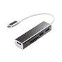 LOGILINK Hub USB con microSD, SD, USB A y USB C