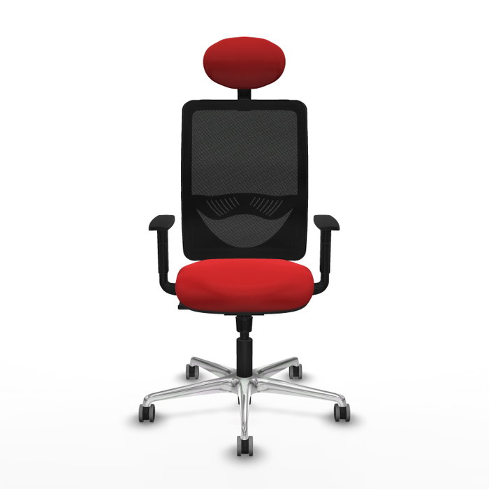 PIQUERAS Y CRESPO Silla de oficina Zulema con Mecanismo Sincro Rojo y Negro PIQUERAS Y CRESPO Silla de oficina Zulema con Mecanismo Sincro Rojo y Negro