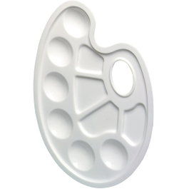 herlitz Paleta de mezclas con orificio blanco 23,5x17 cm
