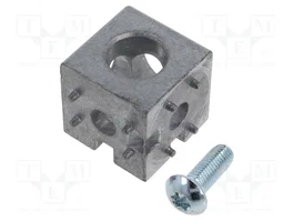 FATH Conector de montaje hexagonal de aluminio 45mm para perfiles