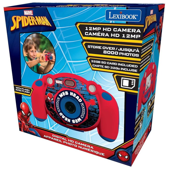 LEXIBOOK Cámara Digital Spiderman Marvel