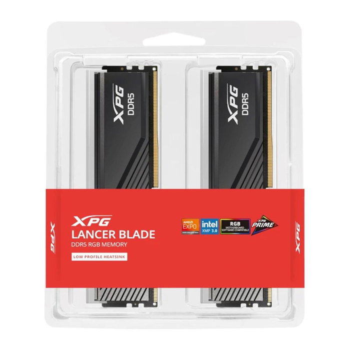 ADATA XPG Lancer Blade DDR5 RAM 32GB (2x16GB) 6000MHz CL30 RGB Memoria para PC Gaming - AX5U6000C3016GDTLABRBK
