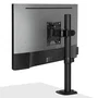 Lindy 40709 Soporte Brazo para Monitor de Escritorio Negro hasta 32" (81,3 cm), hasta 8 kg, con Ajuste de Inclinación y Rotación, Gestión de Cables