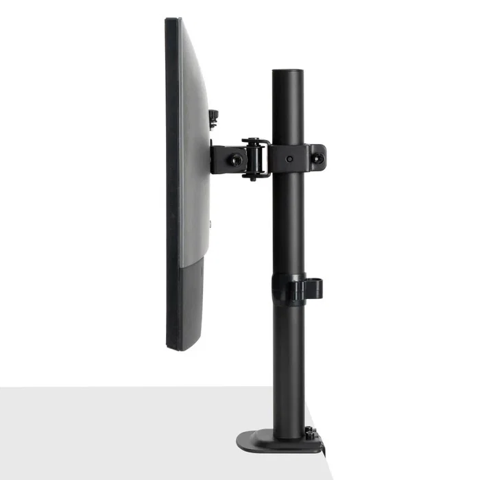 Lindy 40709 Soporte Brazo para Monitor de Escritorio Negro hasta 32" (81,3 cm), hasta 8 kg, con Ajuste de Inclinación y Rotación, Gestión de Cables