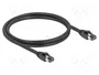 DeLOCK Cable de red RJ45 Cat.8.1 S/FTP 1 m Negro