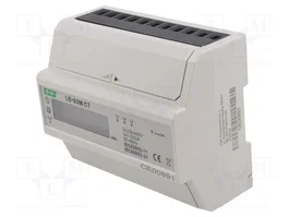 F&F LE-03M-CT Contador Digital Trifásico para Raíl DIN