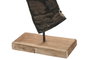 DKD Home Decor Set de Decoración de 3 Piezas de Cuerno de Búfalo con Soporte
