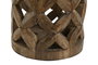 DKD Home Decor Lámpara de Sobremesa Mango y Poliéster Natural/Beige 32x32x80cm