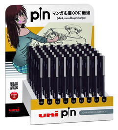 Rotulador Calibrado Uni-Ball Pin Manga Expositor De 54 6X Pin005200 Pin Manga 0,05 Mm. Negro 6X Pin01200 Pin Manga 0,1 Mm. Negro 6X Pin02200 Pin Manga 0,2 Mm. Negro 6X Pin03200 Pin Manga 0,3 Mm. Negro 6X Pin04200 Pin Manga 0,4 Mm. Negro 6X Pin05200 Pin Ma