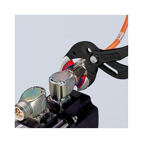 Knipex Alicate para Sifones, Tubos de Plástico y Conectores de 7.5 cm, 81 11 250, Rojo, Longitud 25 cm