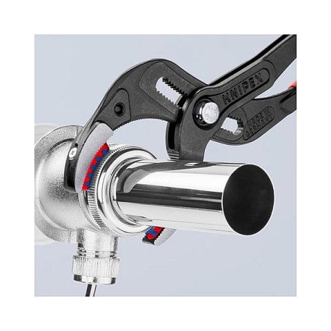 Knipex Alicate para Sifones, Tubos de Plástico y Conectores de 7.5 cm, 81 11 250, Rojo, Longitud 25 cm