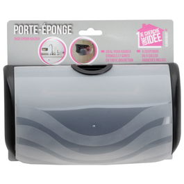 Je cherche une Idee Porta Estropajo Caja de Almacenamiento para Estropajos y Esponjas con Tapa Translucida Medidas 22x8x12 cm Colores Surtidos