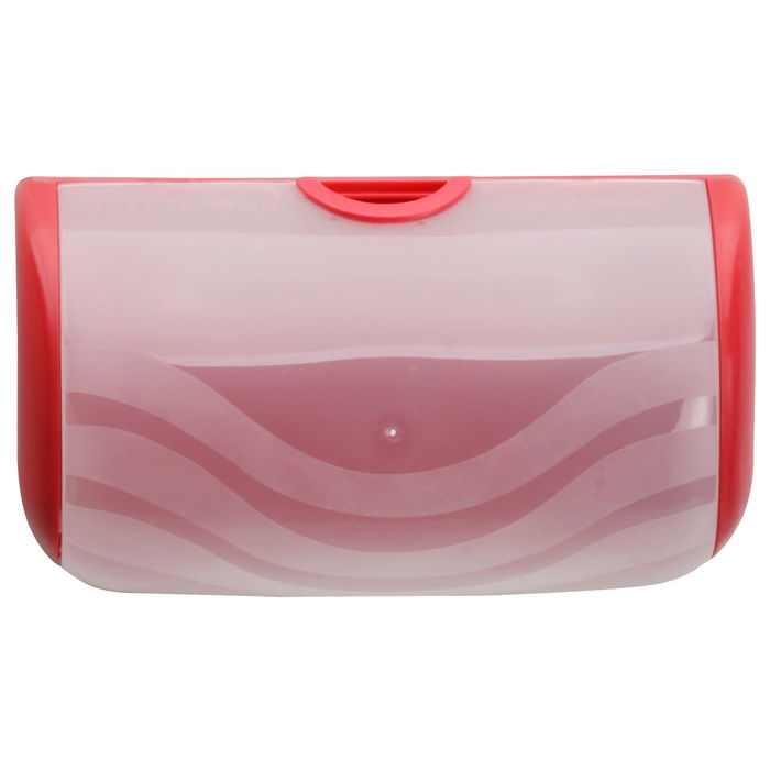 Je cherche une Idee Porta Estropajo Caja de Almacenamiento para Estropajos y Esponjas con Tapa Translucida Medidas 22x8x12 cm Colores Surtidos