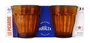 Duralex Set de 4 Vasos "Picardie" 25 cl / 0.25 L, Vidrio Templado Ámbar, Dimensiones 8.7 x 8.7 x 9 cm (12 Cajas)