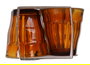 Duralex Set de 4 Vasos "Picardie" 25 cl / 0.25 L, Vidrio Templado Ámbar, Dimensiones 8.7 x 8.7 x 9 cm (12 Cajas)