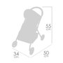 Silla de muñeca 4 ruedas para muñecas de hasta 50 cm - Honey