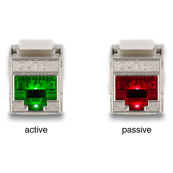 DeLOCK Módulo Keystone RJ45 hembra a LSA Cat.6A con LED 87856