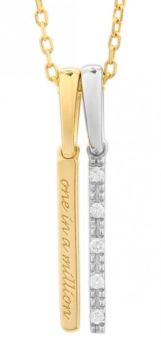 Secrecy Collar con Colgante One In A Million de Plata de Ley y Diamante Secrecy Collar con Colgante One In A Million de Plata de Ley y Diamante