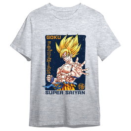TOEI ANIMATION Camiseta Goku Super Saiyan Dragon Ball Z adulto L