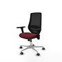 PIQUERAS Y CRESPO Silla de oficina Mardos con mecanismo Sincro, Granate y Negro