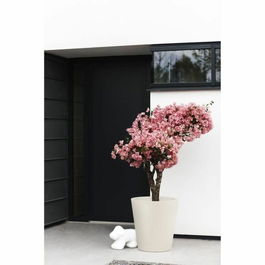 ELHO ELH8711904539481 Maceta Pure Straight Round 50 Lino Blanco L 50 x A 49.5 x A 51 cm 100% reciclado