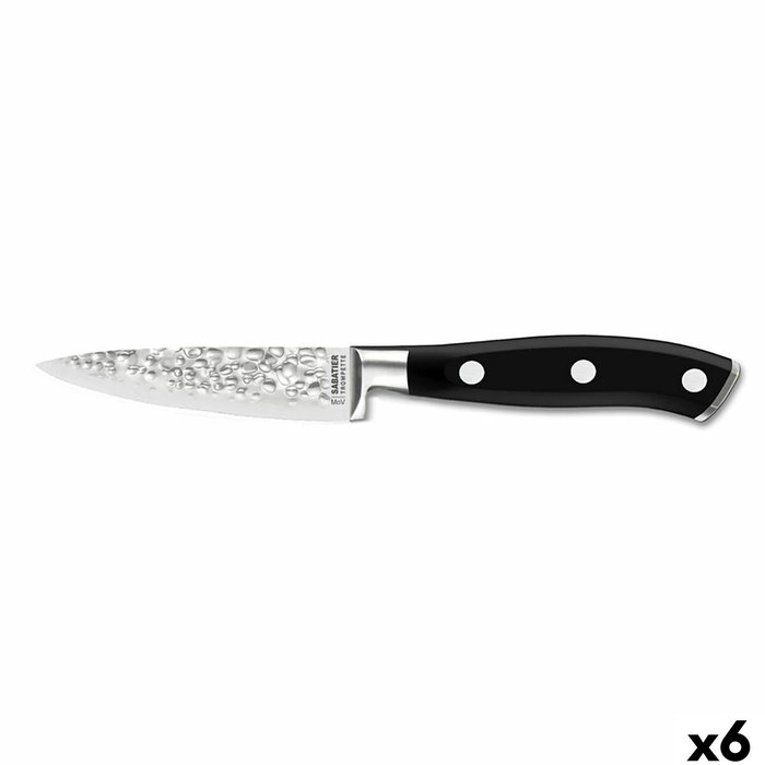 Sabatier Cuchillo Office Acero Inoxidable Carbon 9 cm (6 Unidades) Black