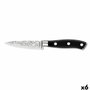 Sabatier Cuchillo Office Acero Inoxidable Carbon 9 cm (6 Unidades) Black