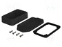 BOPLA Carcasa Universal BoLink Negro IP65 con Soportes