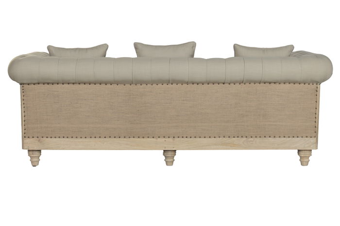 DKD Home Decor Sofá Item Home Verde Claro Natural 225 x 87 x 79 cm