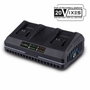 Scheppach SDBC4.5A Cargador doble 4,5 A para baterías Li-ion 20V IXES