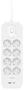 Belkin Surge Socket 8-fold con USB-A y USB-C, 900J, 2m