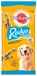 Pedigree Rodeo Duos Snacks para Perro Sabor Bacon y Pollo - Pack de 10 Unidades de 123 g