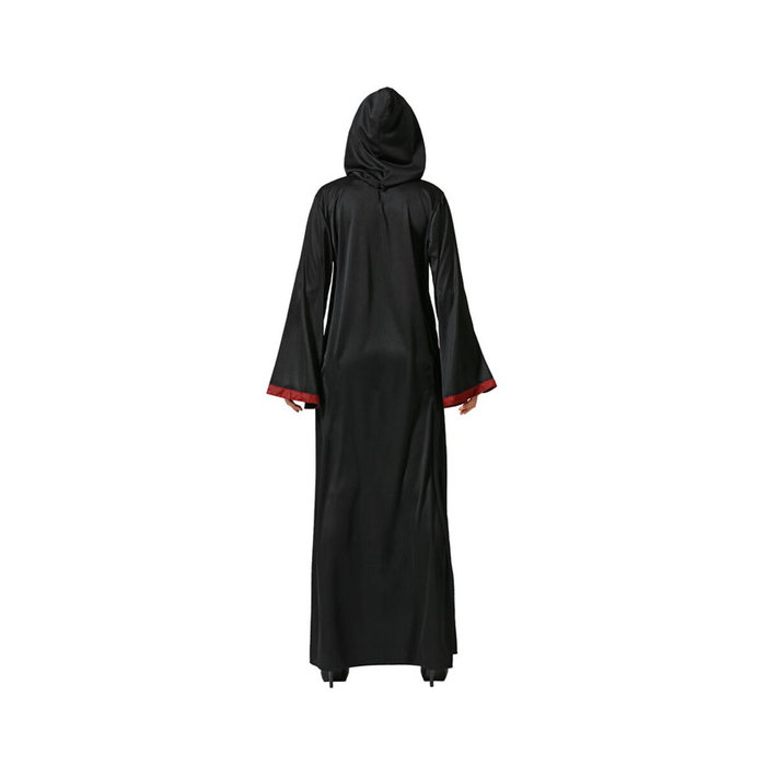 Disfraz Túnica Negra de Mago con Capucha Unisex para Adulto - Talla XL