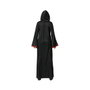 Disfraz Túnica Negra de Mago con Capucha Unisex para Adulto - Talla XL