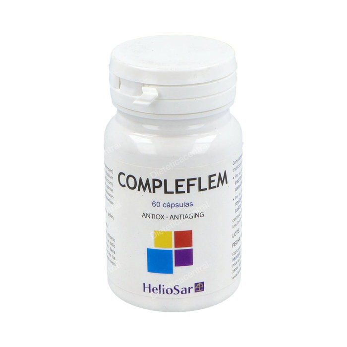 HELIOSAR Compleflem Complemento Alimenticio con Hierro y Selenio, 60 Cápsulas HELIOSAR Compleflem Complemento Alimenticio con Hierro y Selenio, 60 Cápsulas