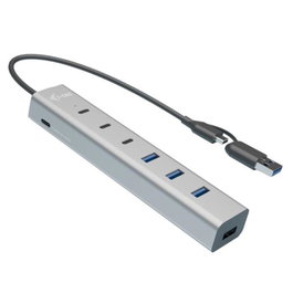 I-Tec Hub de Carga USB Tipo A y USB Tipo C 7 en 1