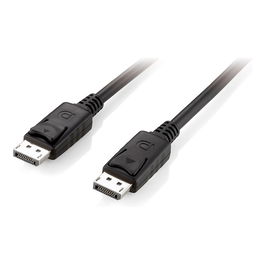 EQUIP Cable DisplayPort 1.2 119337, 5m, 4K 60Hz, Negro, Conectores Macho a Macho, Soporta HDCP, 21600 MB/s de Ancho de Banda