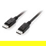 EQUIP Cable DisplayPort 1.2 119337, 5m, 4K 60Hz, Negro, Conectores Macho a Macho, Soporta HDCP, 21600 MB/s de Ancho de Banda