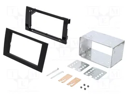 ACV Bastidor de montaje de radio 2 DIN para Audi y Seat, Negro